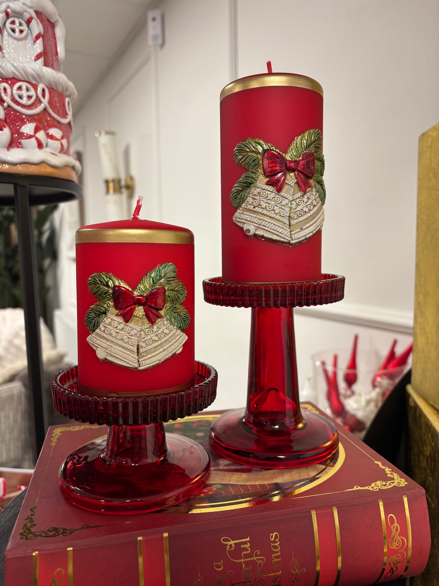 Christmas candle red - L