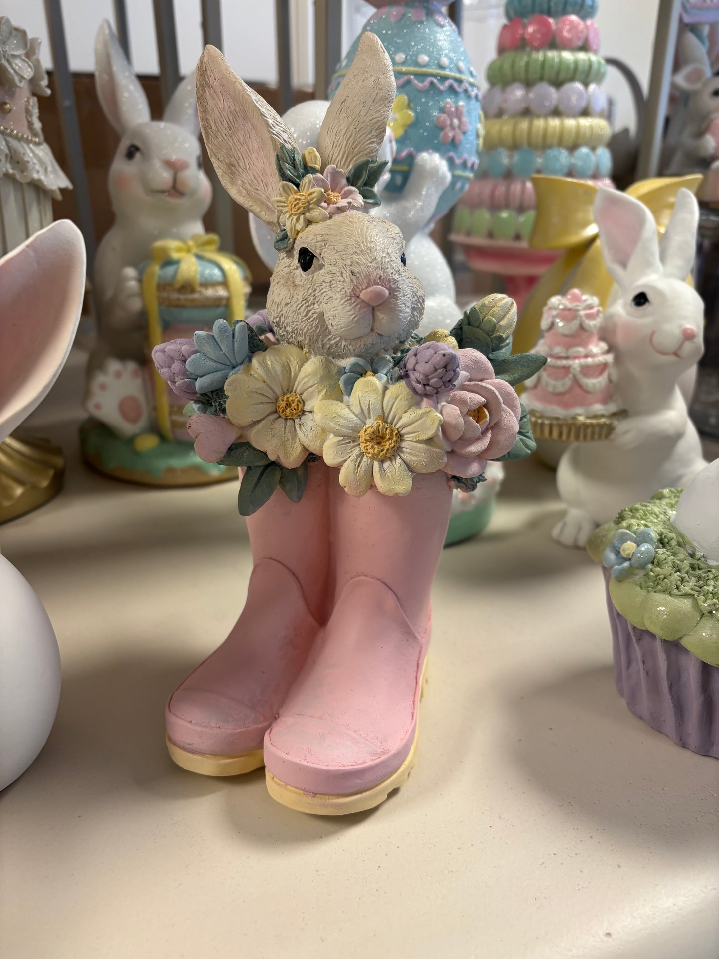 Bunny boots powder pink