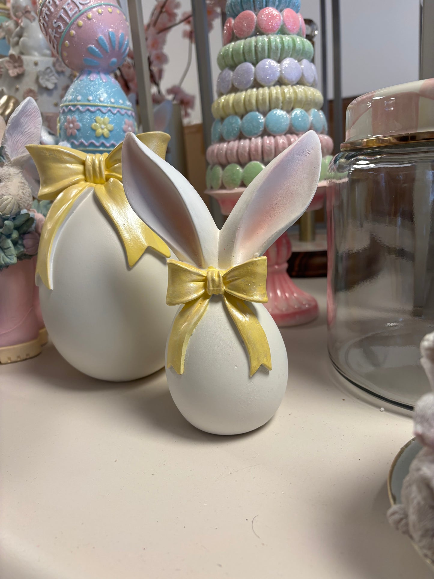 Bow bunny - pastel geel