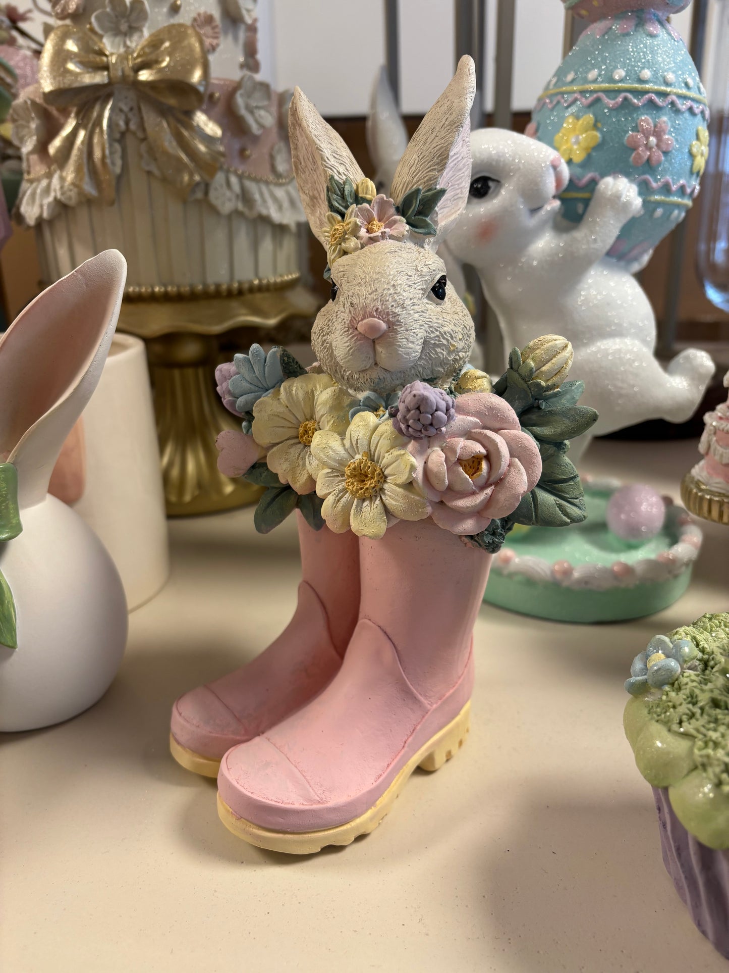 Bunny boots powder pink