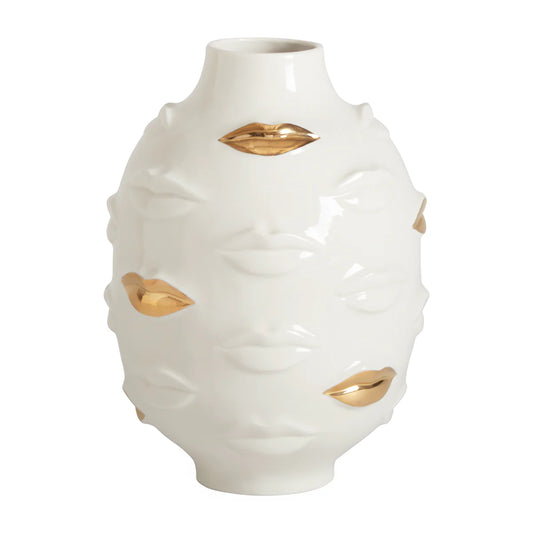 Gilded Gala round vase